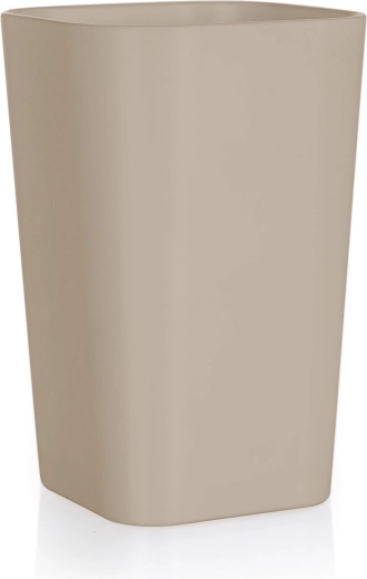 Koupelnový kelímek z plastu béžovo-šedý 11 cm