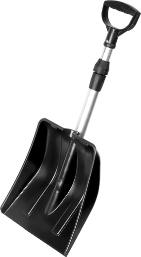 Hrablo na sníh YETI s ergonomickou rukojetí a teleskopickou hliníkovou násadou 31 × 34,5 cm