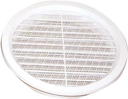 Větrací mřížka se síťovinou, průměr 150 mm, bílá