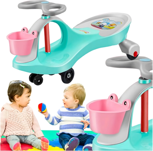 Jeźdík grawitacyjní balanční swing car pro děti – zelený