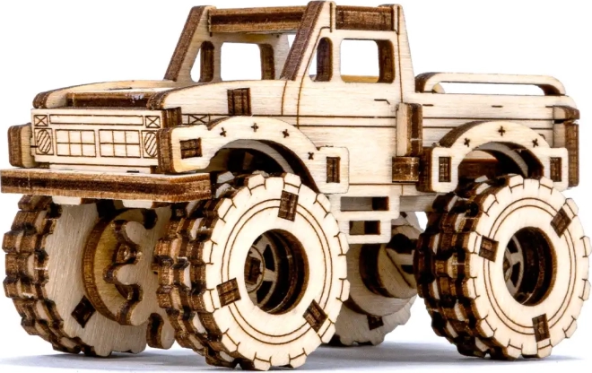 Dřevěné 3D puzzle Monster Truck – Model 4