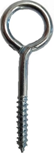 Zavřené očko se závitem 8 × 4 × 1,8 mm, pozinkované (600 ks)