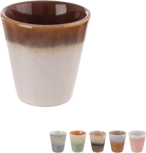 Kameninový espresso hrnek 0,1 l bez ucha (mix glazur)