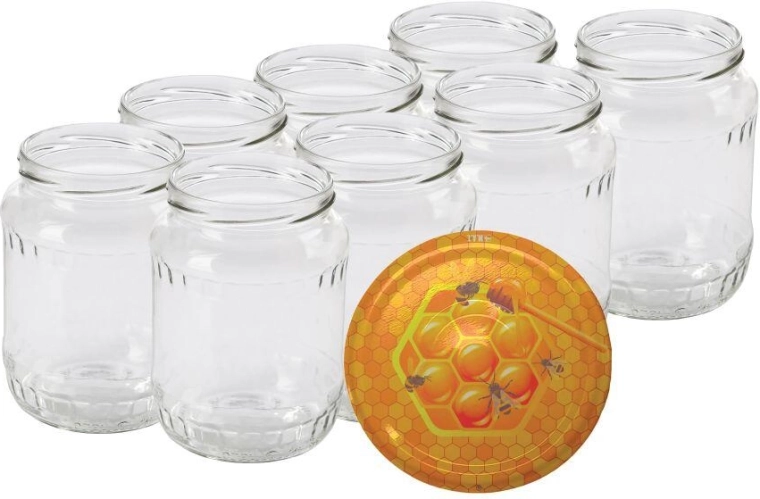 Zavařovací sklenice 720 ml TWIST 82 s víčky MED, 8 ks