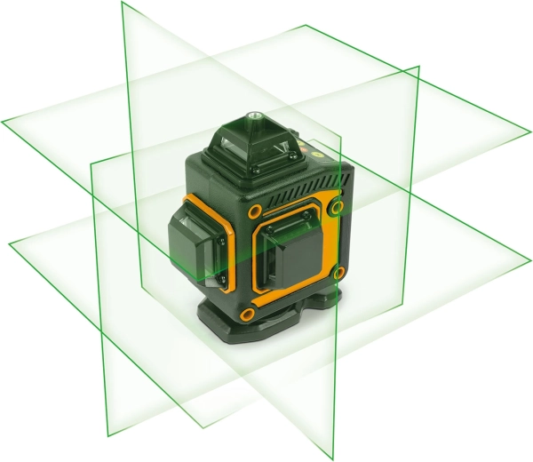 Zelené laserové linie 3D/360°