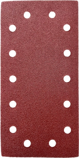 Brusný výsek se suchým zipem 115 × 230 mm, zrnitost 40, 14 otvorů (5 ks)