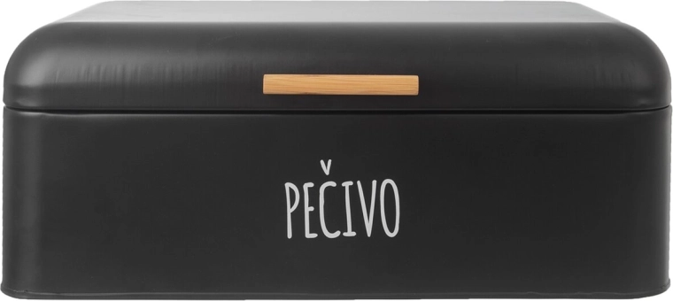 Chlebovka na pečivo Black s bambusovým víkem