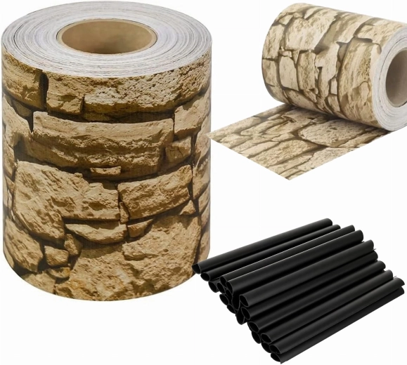 PVC stínící páska na panelový plot 19 cm × 35 m Yellow Stone