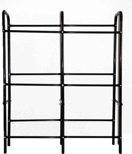 Kovový regál na přepravky 96 × 33 × 116 cm