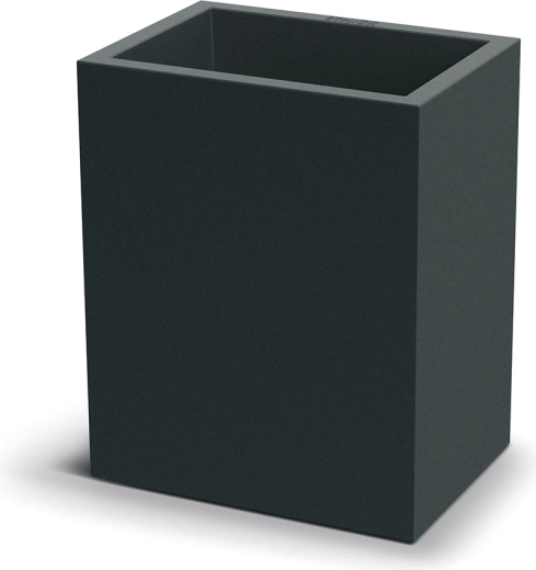 Květináč Cubla Case vysoký 36 cm – tmavě šedý