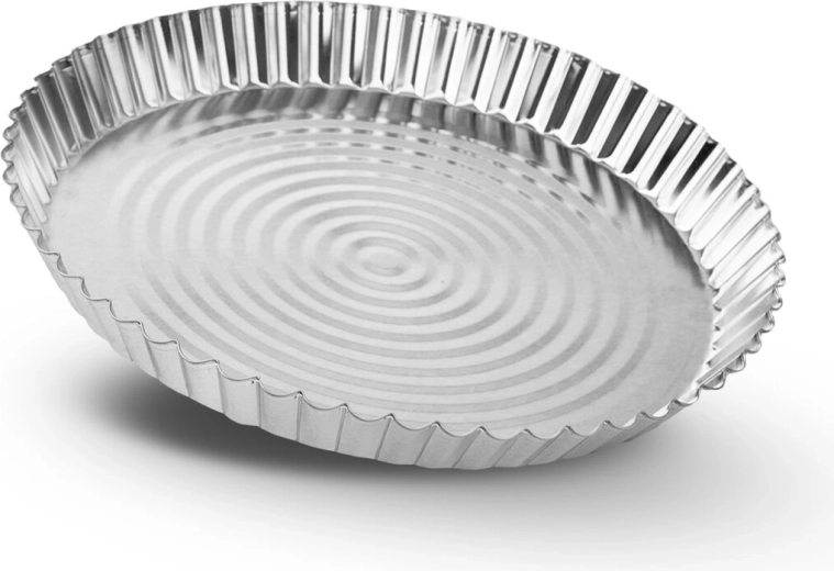 Pocínovaná forma flat na koláč a pizzu 20 cm