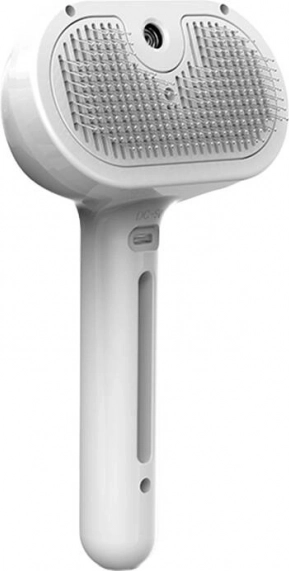 parní kartáč na srst ROJECO pro kočky a psy – bílý