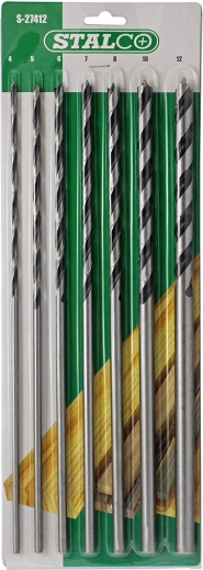 Sada vrtáků do dřeva 300 mm STALCO, 7 kusů