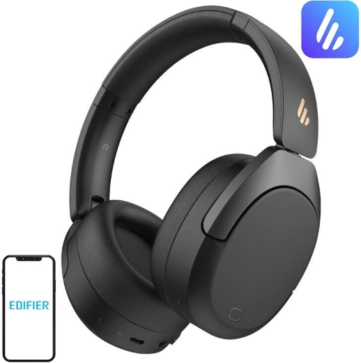 Edifier W830NB bezdrátová sluchátka s ANC, černá