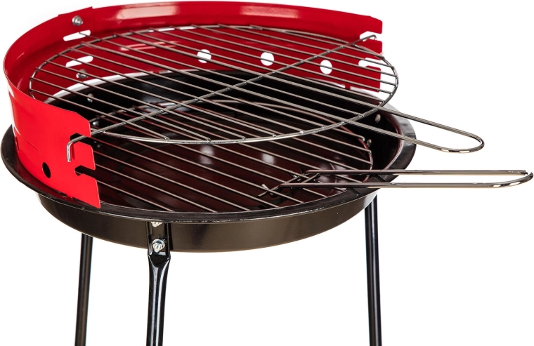 Chromovaný rošt a větrná zástěna