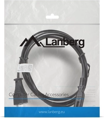 Lanberg napájecí kabel euro CEE 7/16 – IEC 320 C7, 1,8 m, černý