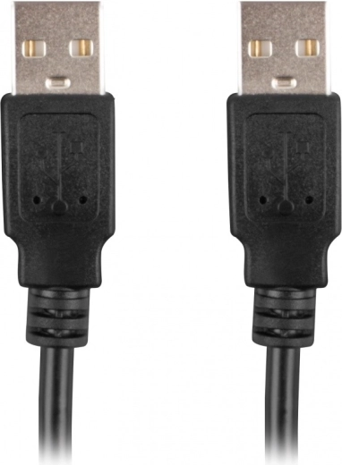 Kabel USB-A M/M 2.0 1,8 m černý