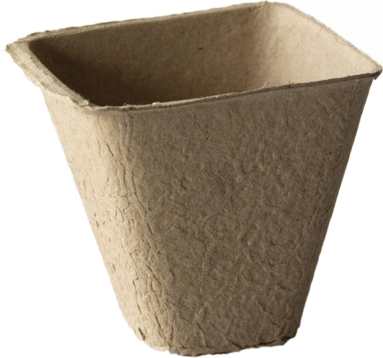 Jednorázové papírové květináče 8 × 8 × 8 cm (18 ks)