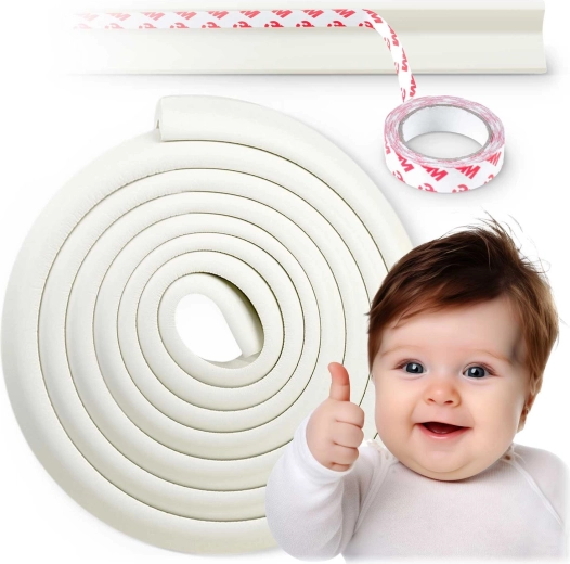 Bezpečnostní pěnový chránič hran RICOKIDS, bílý, 6 m