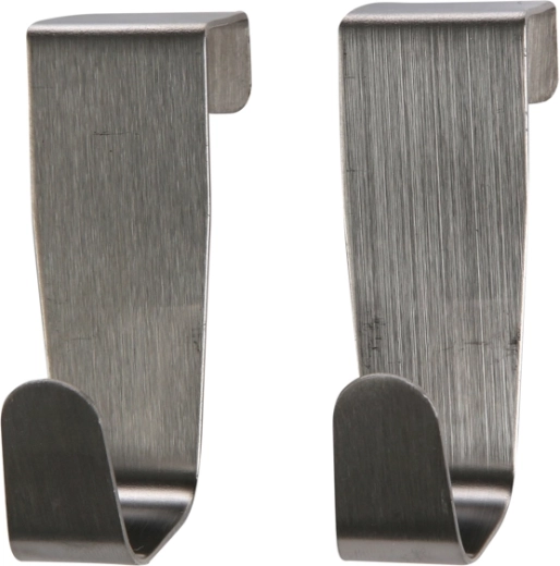 Altomdesign sada 2 nerezových háčků 8,5 × 2,6 cm