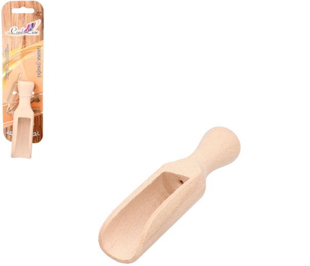 Dřevěná naběračka na sypké suroviny 10 cm
