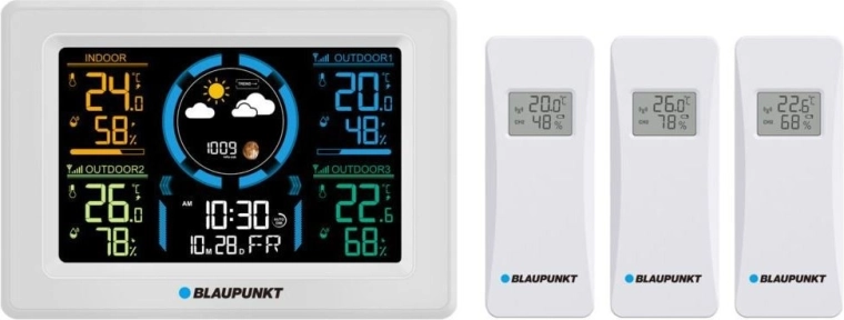 Meteorologická stanice s 3 bezdrátovými čidly WS40WH