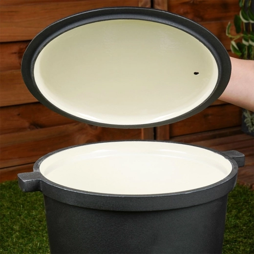 Emailem potažené vnitřní povrchy pro snadné čištění