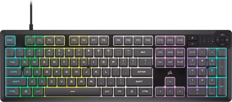 Herní klávesnice Corsair K55 Core RGB šedá