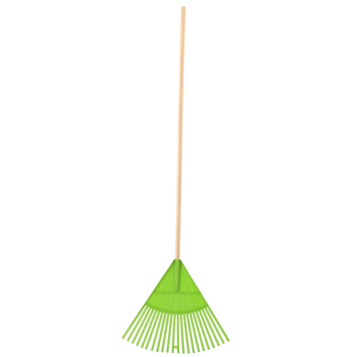 Plastové vějířové hrábě 120 cm, 22 zubů