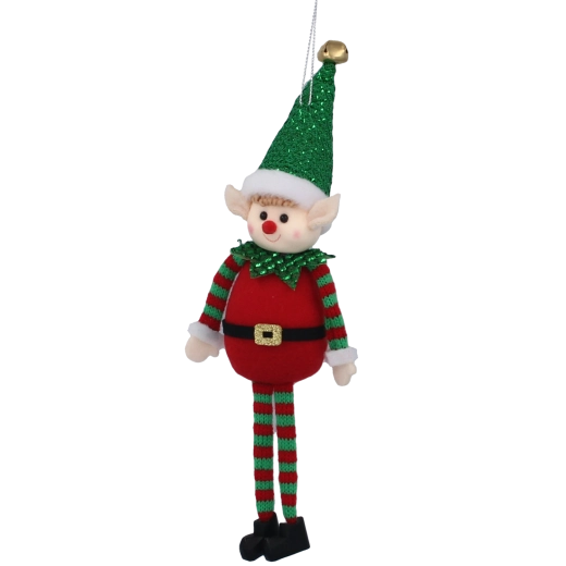 Tradiční červeno‑zelené provedení s třpytkami