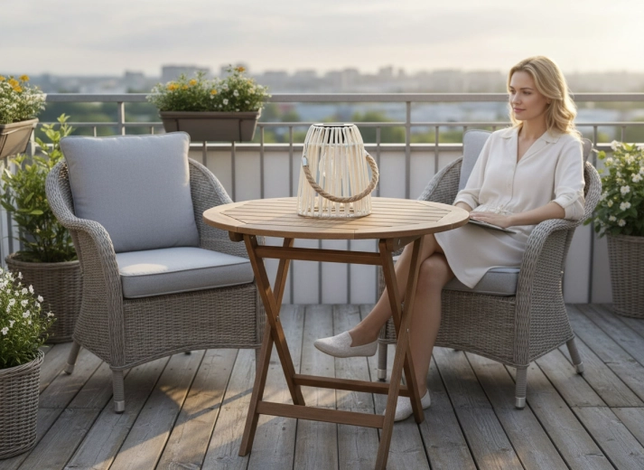 Stylová atmosféra na balkonu i terase