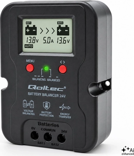 Balanser napětí 24 V pro 2× 12V akumulátory 5 A AGM GEL LiFePO4