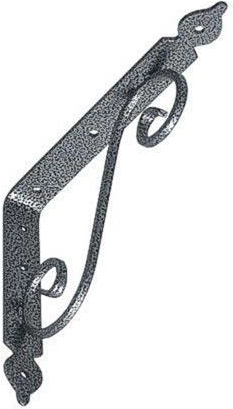 Konzole na polici 240 × 190 mm, stříbrná, gradovaná