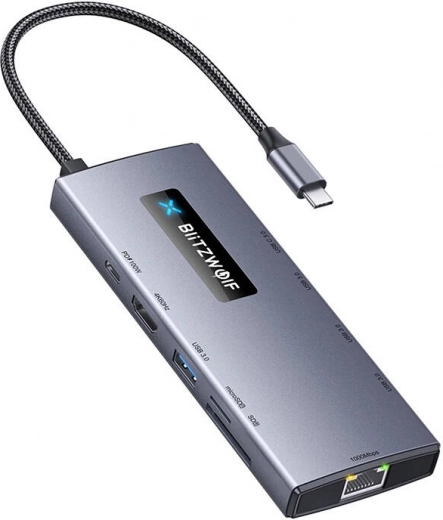Adaptér 10v1 USB‑C hub BLITZWOLF BW-NEW TH8