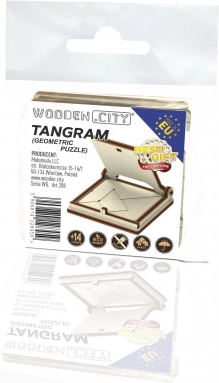 Dřevěné 3D hlavolamy – geometrická sada WOODEN CITY