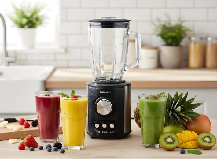 Výkonný motor a nerezové nože