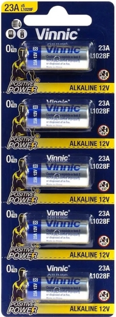 Alkalická baterie Vinnic 23A do autoklíče