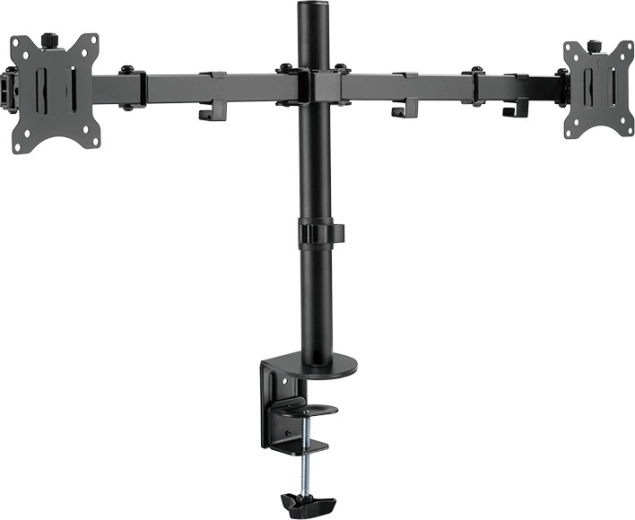 Stolní držák na dva monitory 17–32" s rameny 390 mm LogiLink - 1 kus