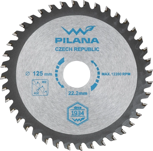 Pilový kotouč PILANA 125 mm, 40 zubů, SK pro dřevo