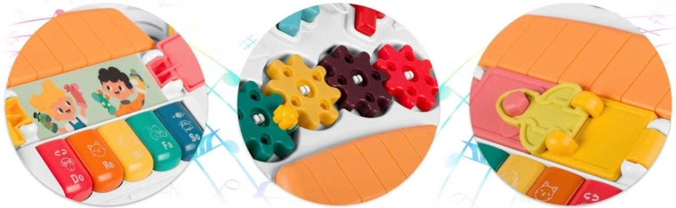 Hudební zábava s pianinkem a LED světlem