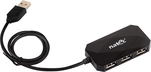 USB rozbočovač 4 porty LOCUST USB 2.0 černý