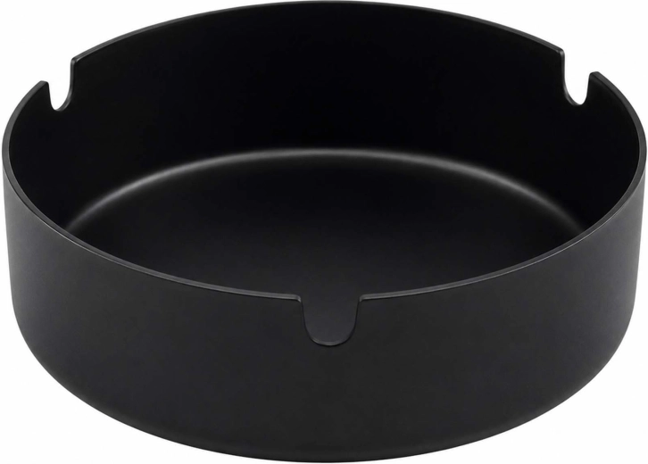 Černý nerezový popelník 10 cm