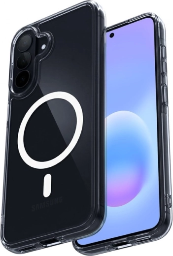 Crong hybridní průhledné magnetické pouzdro MagSafe pro Samsung Galaxy A57 - 1 kus