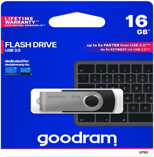 flash disk goodram twister 16 gb usb 3.0 modrý