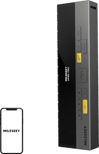 Mileseey DP20 Pro laserový dálkoměr s OLED a Bluetooth (0,25–120 m)