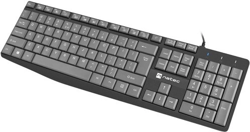 Klávesnice Natec Nautilus US Slim 1.8m černo-šedá