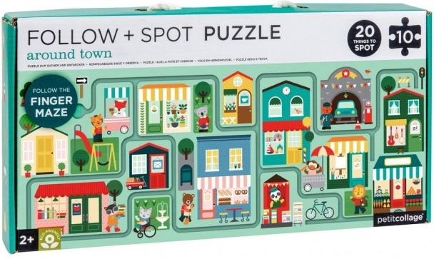 Bludiště a puzzle Město pro děti od Petit Collage