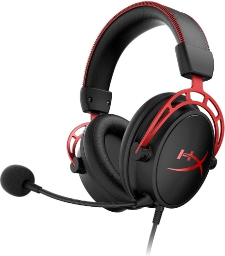 Hyperx cloud alpha herní sluchátka černo‑červená