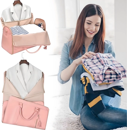 2v1: oděvní obal + prostorný weekender