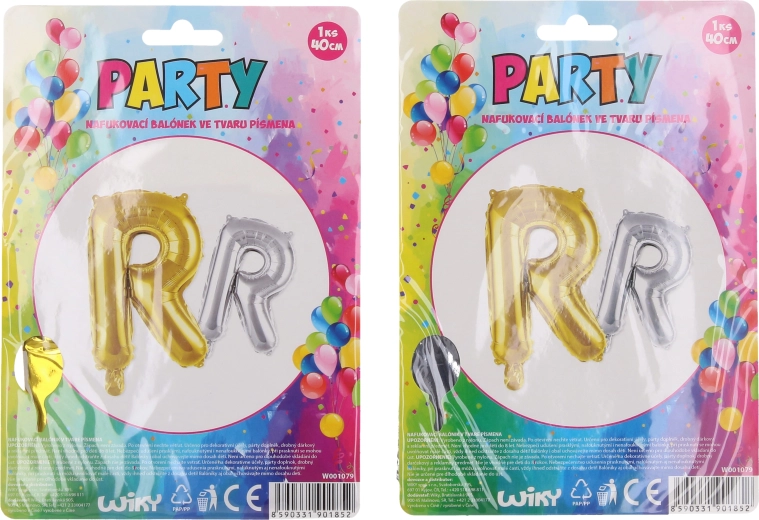 Balónek nafukovací - písmeno R